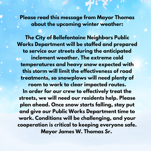 IMPORTANT MESSAGE FROM MAYOR THOMAS!